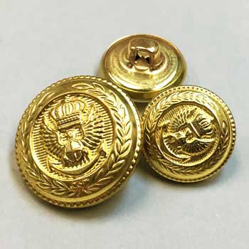 MTL-02A - Gold Blazer Button, 2 Sizes